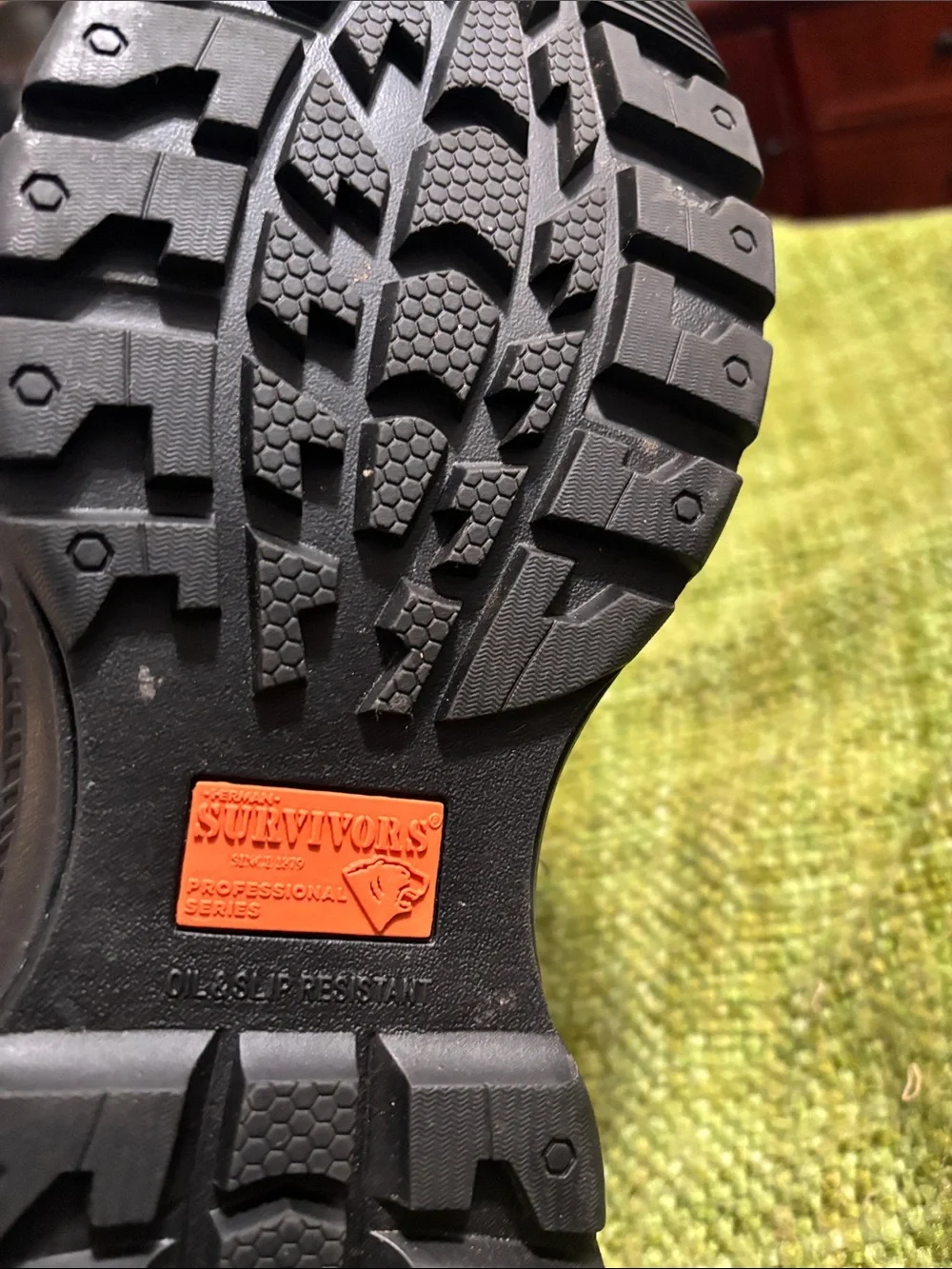 Herman Survivors Professional Men's Brown and Orange Waterproof Work Boots